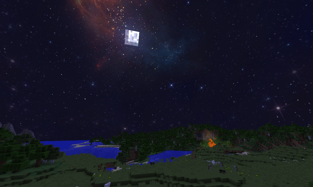 stary night sky texture pack minecraft